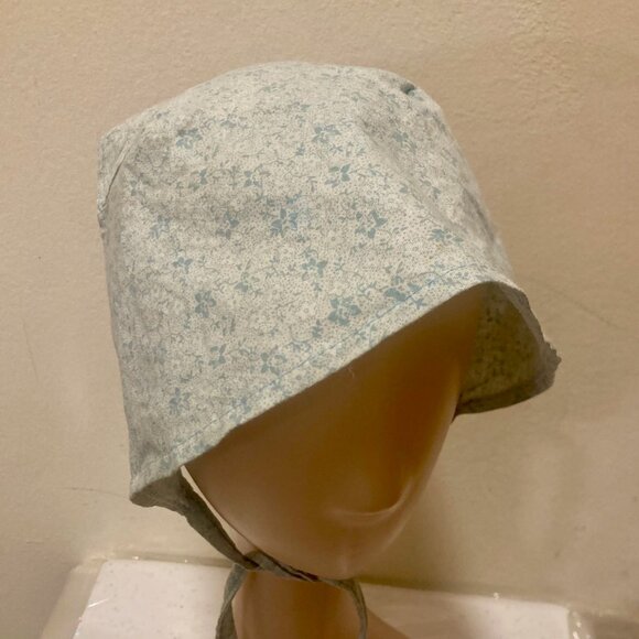 Kerchief Headscarf Blue Flowers Cottagecore Boho Festival - Picture 3 of 9